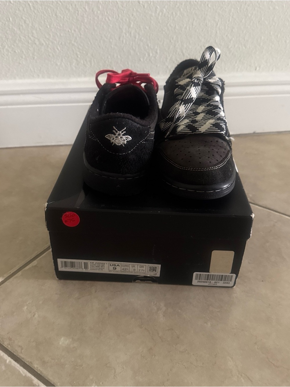 Jordan 1 low Travis Scott black phantom